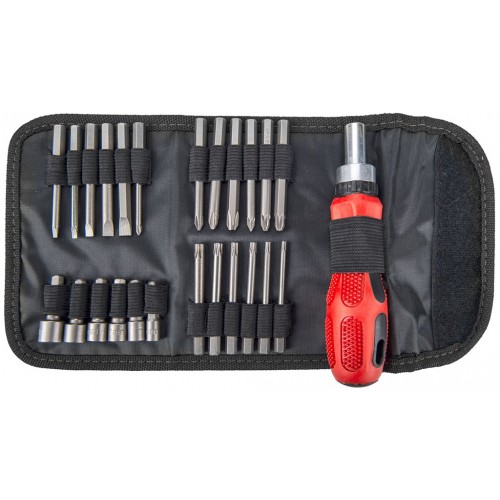 EXTOL PREMIUM šroubovák ráčnový s hroty, sada 25ks 8819155 EXTOL PREMIUM šroubovák ráčnový s hroty, sada 25ks 8819155